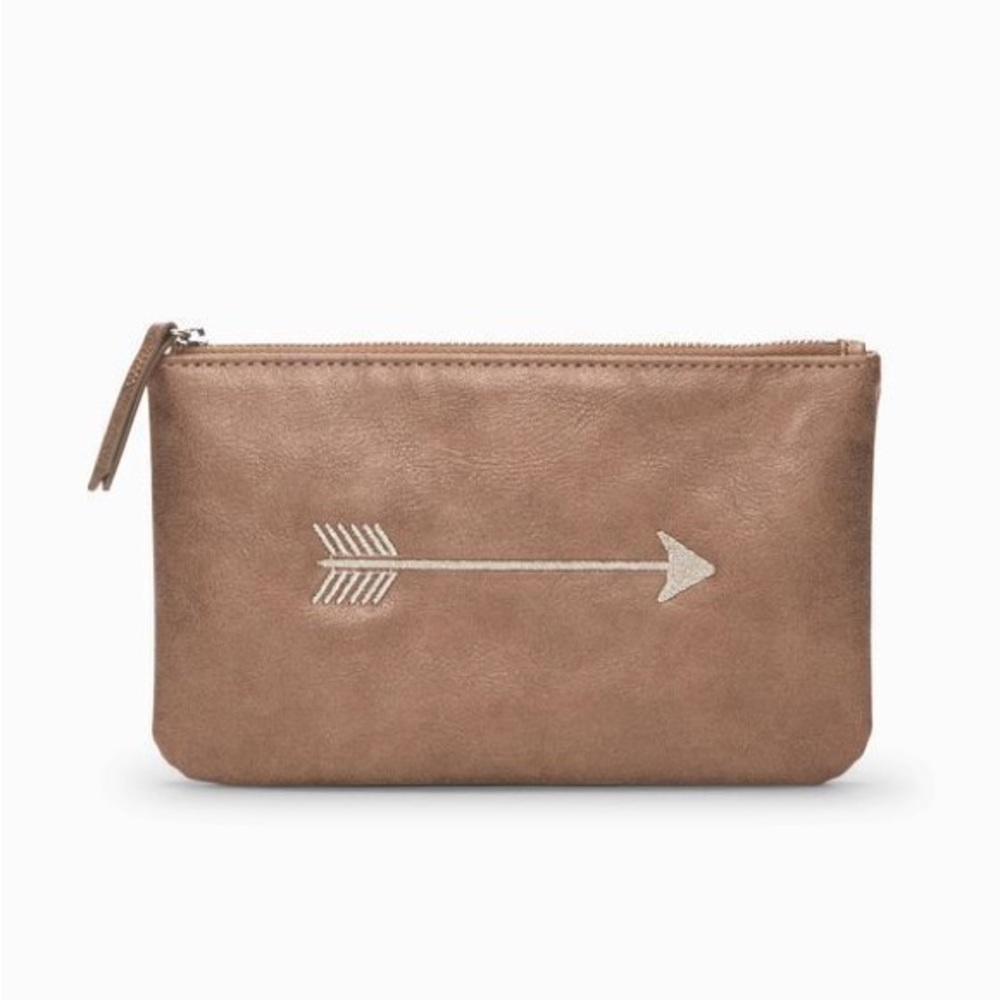 Mini Pouch - Embroidered Arrow